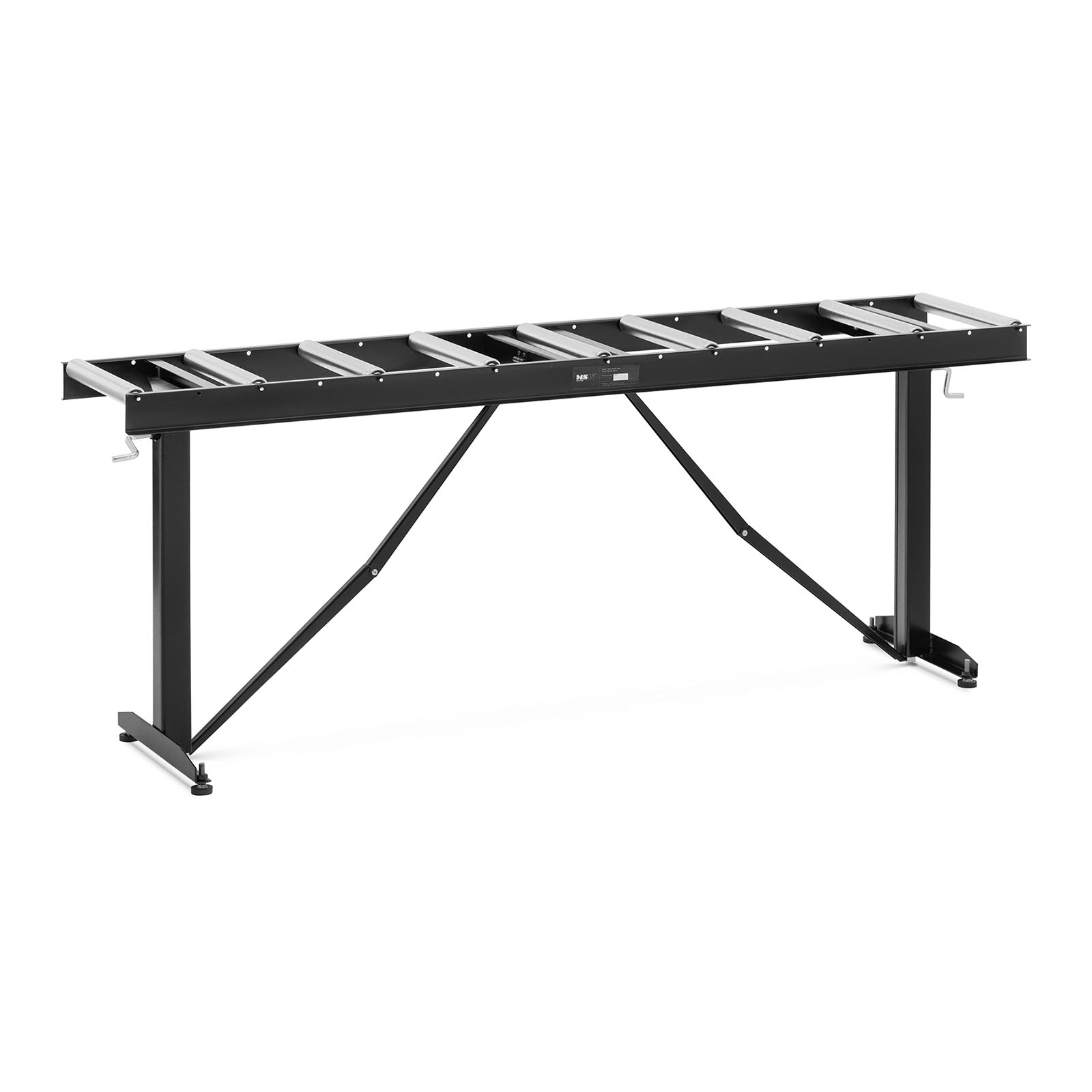 Görgős asztal - 200 kg - 167 x 35 cm - 9 görgő - állítható magasságú