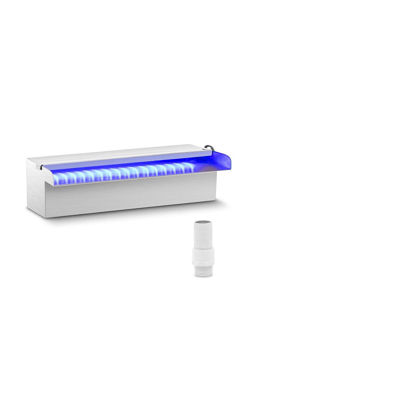 Medence szökőkút - 30 cm - LED világítás - kék/fehér | Uniprodo