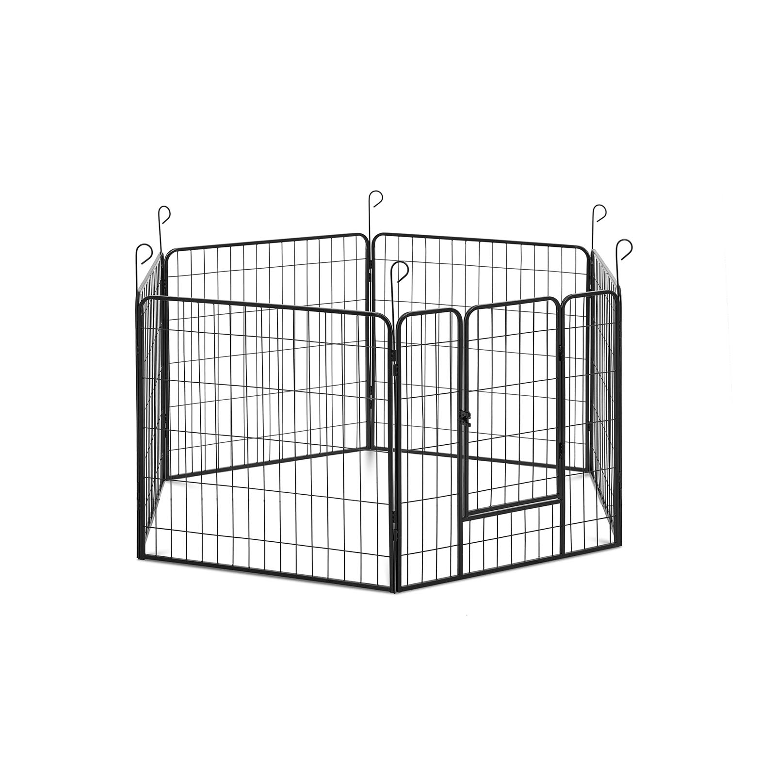 Kutya járóka - ajtóval - 6 moduláris szegmens - beltéri és kültéri használatra | Wiesenfield