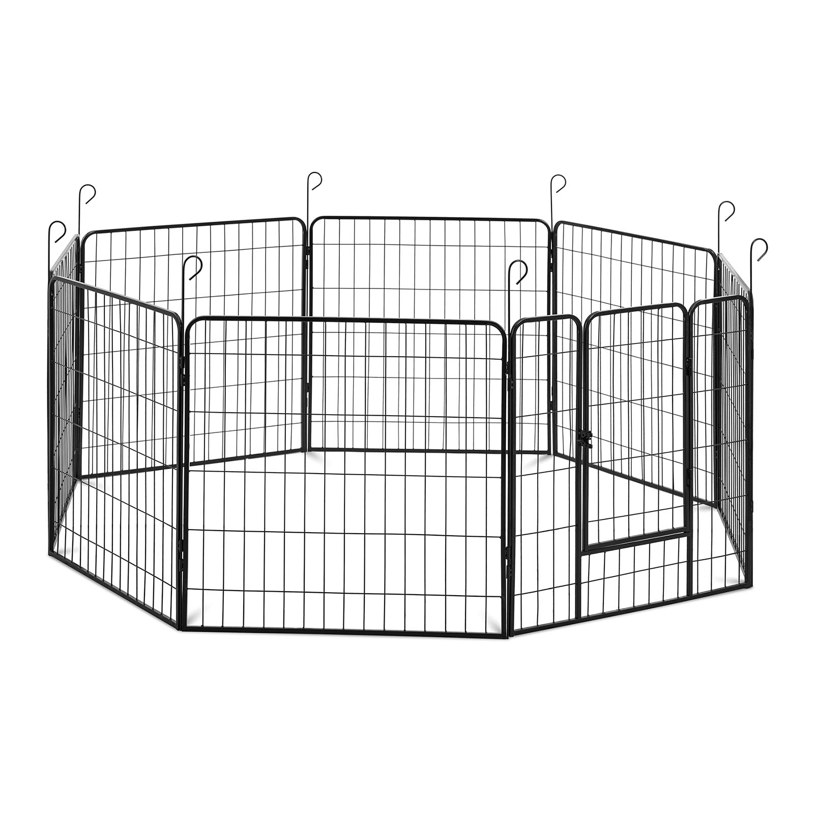 Kutya járóka - ajtóval - 8 moduláris szegmens - beltéri és kültéri használatra | Wiesenfield